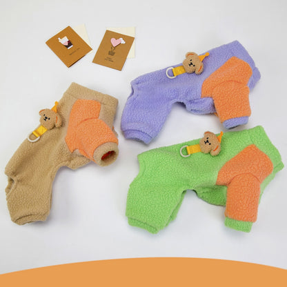 Ozzie - Casual Buckle Detail Four-Leg Dog Jumpsuit