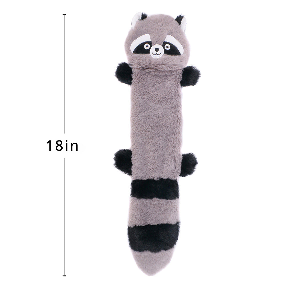 Petkin - Raccoon Squeaky Dog Toy