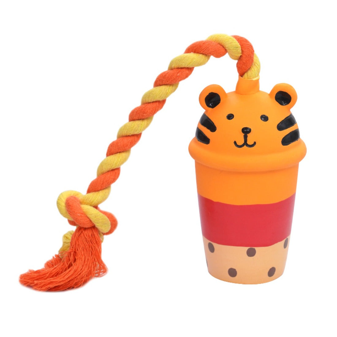Petkin - Animal Cup Rope Tug Dog Toy