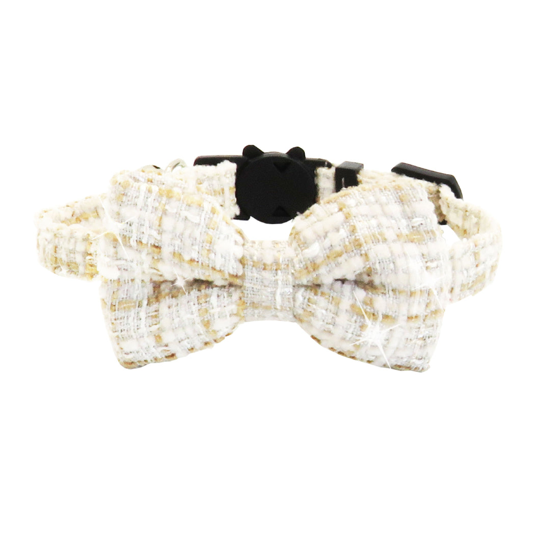Mokka - Plaid Bow Breakaway Cat Collar
