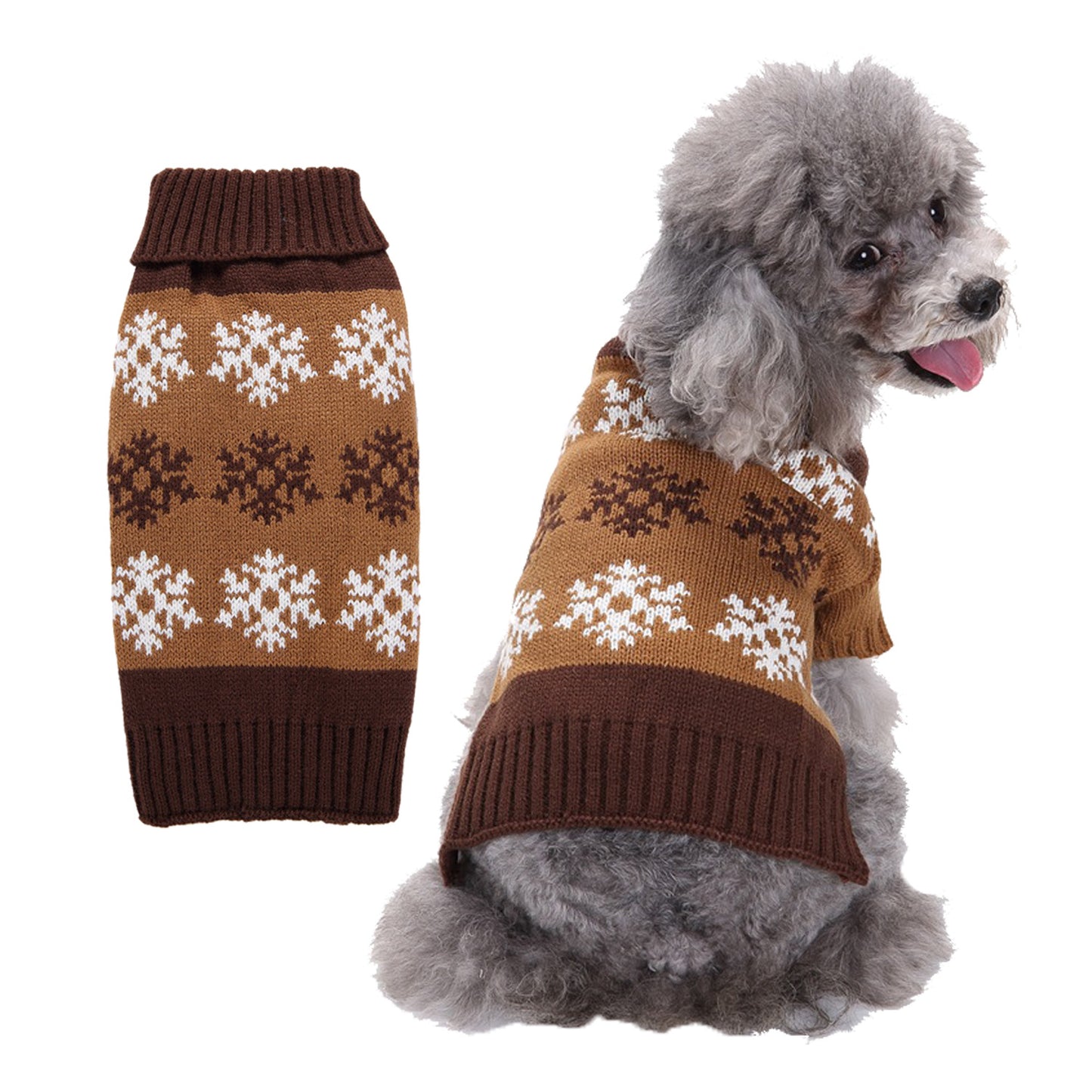 Ozzie - Snowflake Pattern Pet Sweater