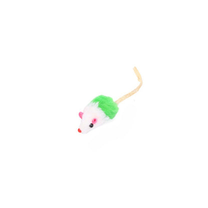 Moo - Mouse Shape with Ribbon Tail Cat Toy