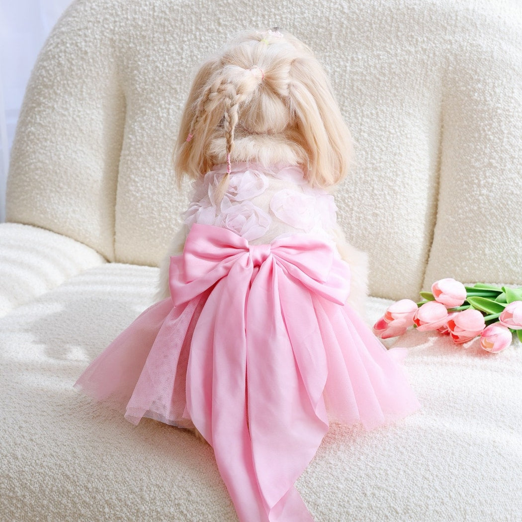 Ozzie - Tulle Skirt Pink Dress Style Pet Dog Dress