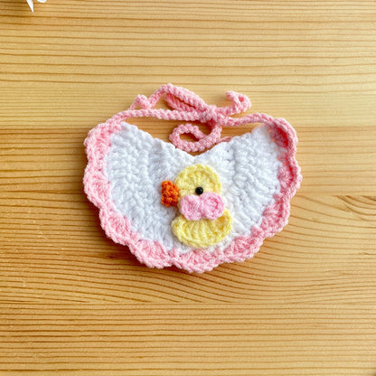 Mokka - Cute Duck Patten Semi Circle Pet Bib