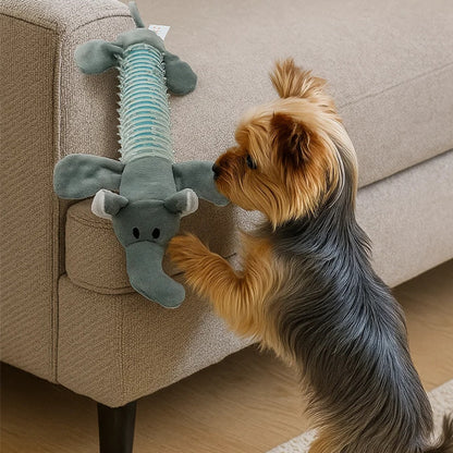 Petkin - Long Animal Shape Squeaky Toy for Dogs