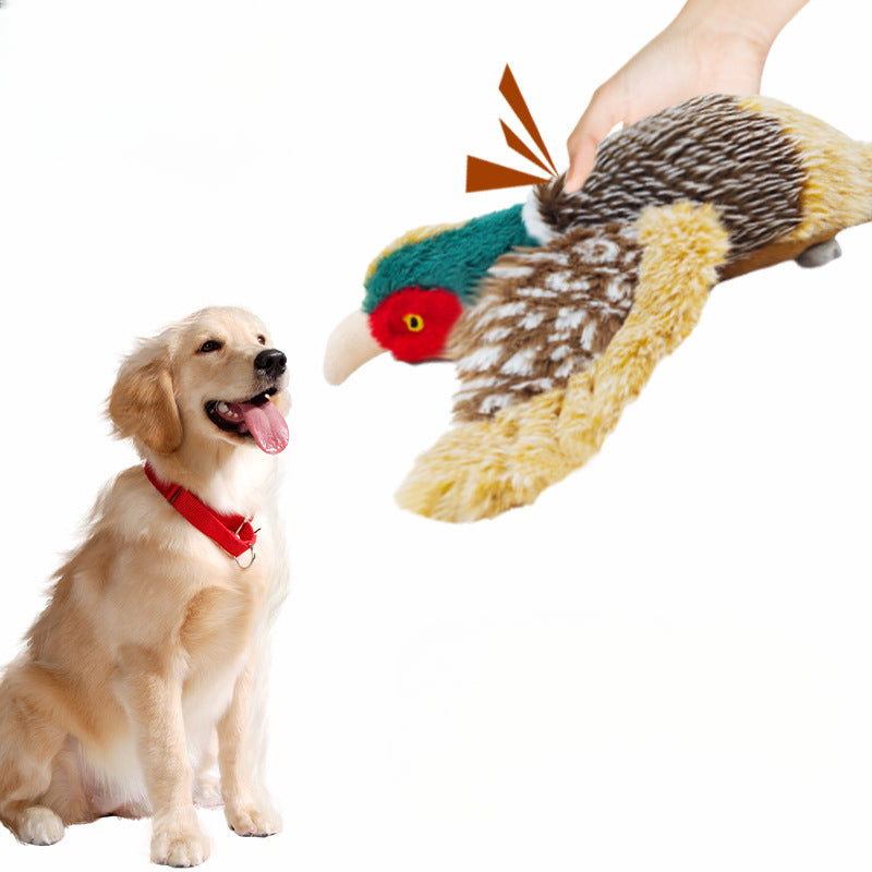 Petkin - Plush Wild Chicken Duck Dog Toy