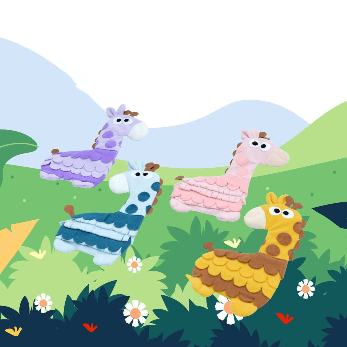 Snuffy – Giraffe Shaped Snuffle Toy