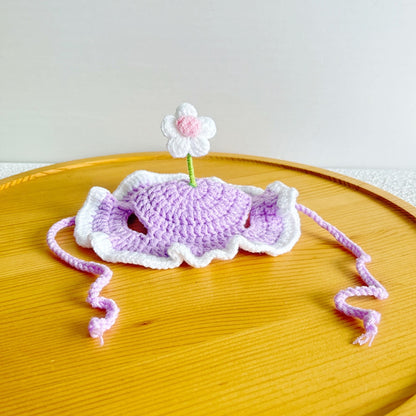 Ozzie - Flower Accent Ruffle Edge Pet Hat