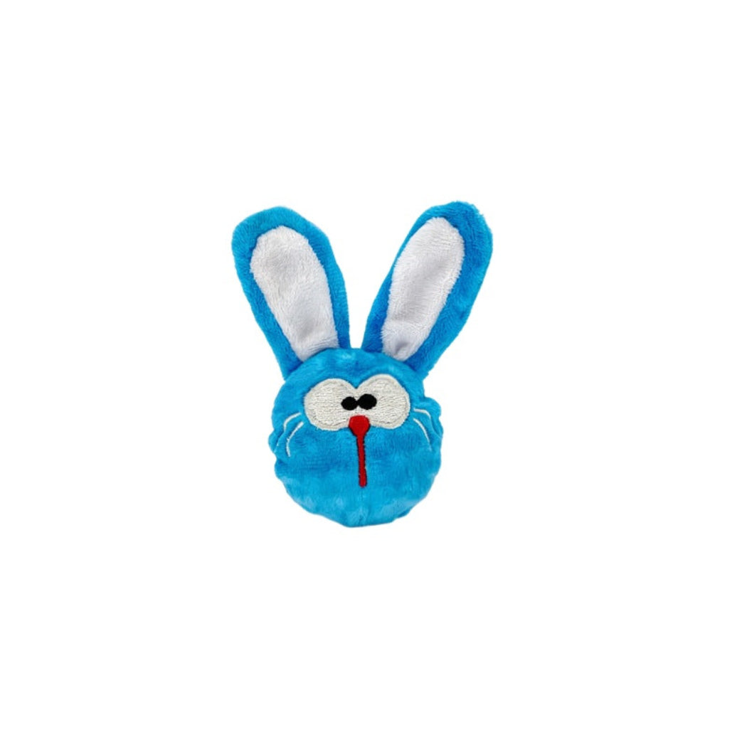 Petkin - Rabbit, Fox & Cat Fuzzy Ball Dog Toy