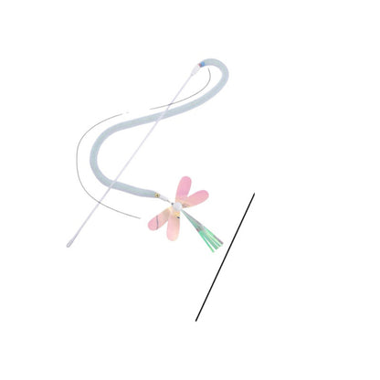 Moo - Glitter Dragonfly Wand Cat Toy