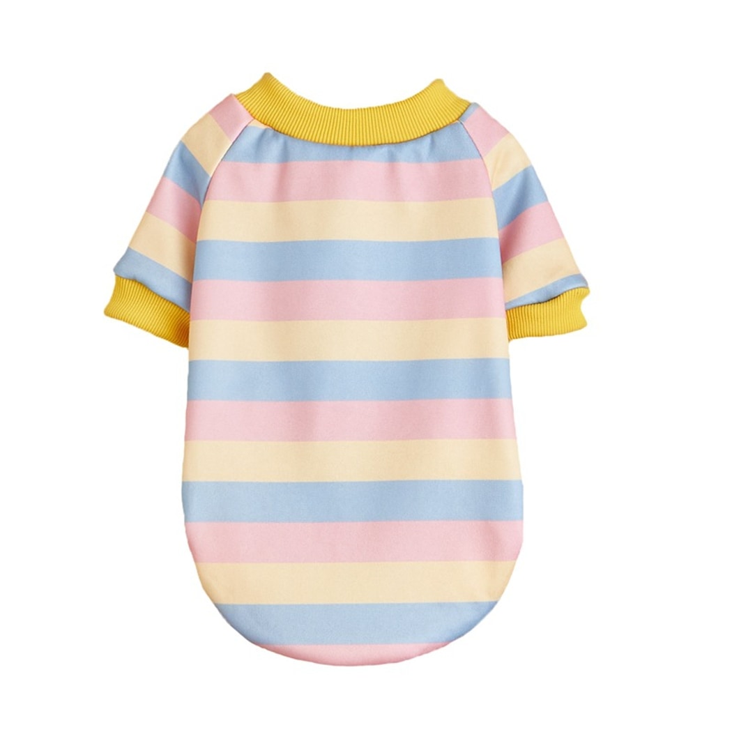 Ozzie - Rounded Hem Striped Pet T-Shirt