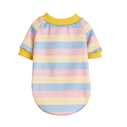 Ozzie - Rounded Hem Striped Pet T-Shirt