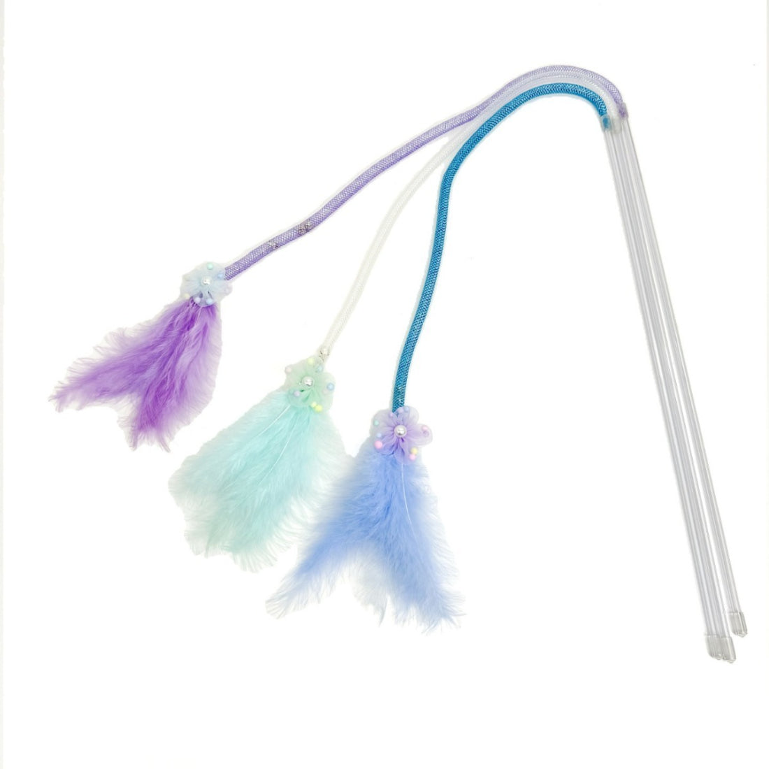 Moo - Flower Feather Cat Teaser Wand