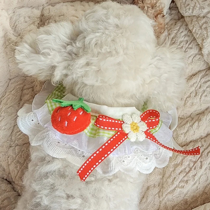 Mokka - Sweet Layered Ruffle Bib Pet Neckwear