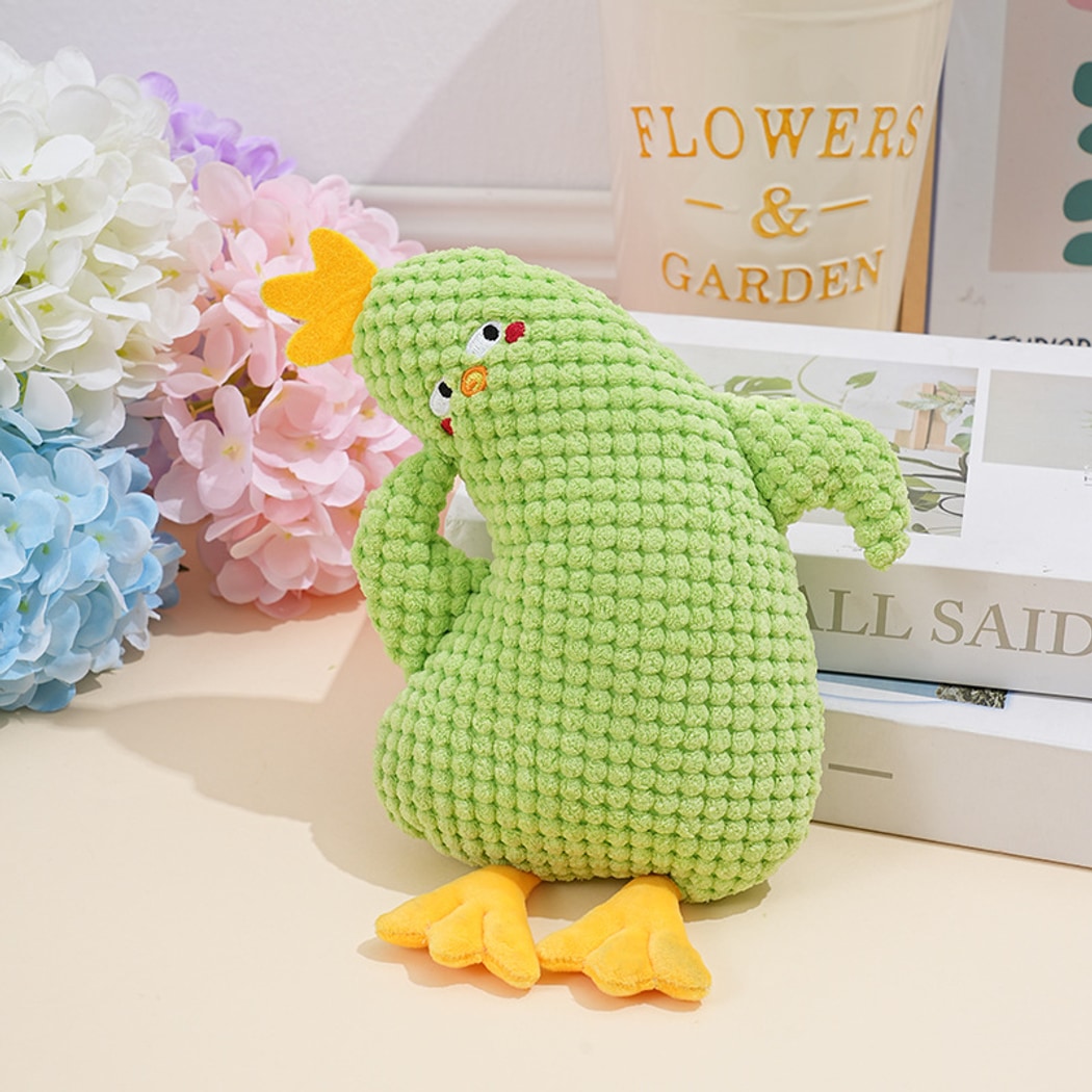 Petkin - Chicken Character Plush Squeaky Dog Toy
