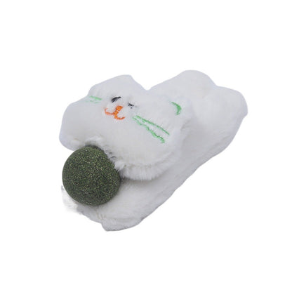 Moo - Fuzzy Cat-Shaped Plush Cat Toy