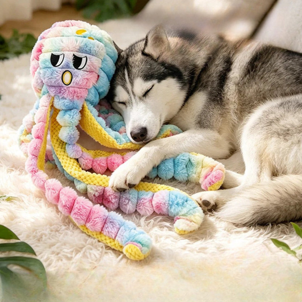 Petkin - Plush Octopus Dog Toy