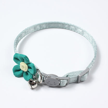Mokka - Princess Style Flower Cat Collar with Bell