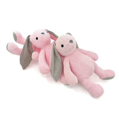 Petkin – Pink Plush Squeaky Bunny Dog Toy
