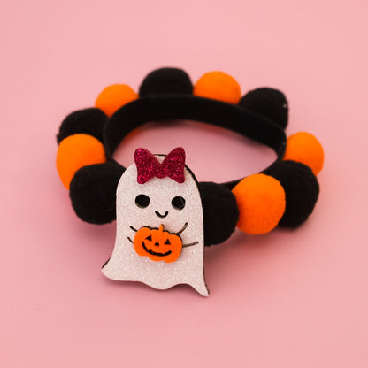 Halloweek - Halloween Cat Collar with Cartoon Motifs