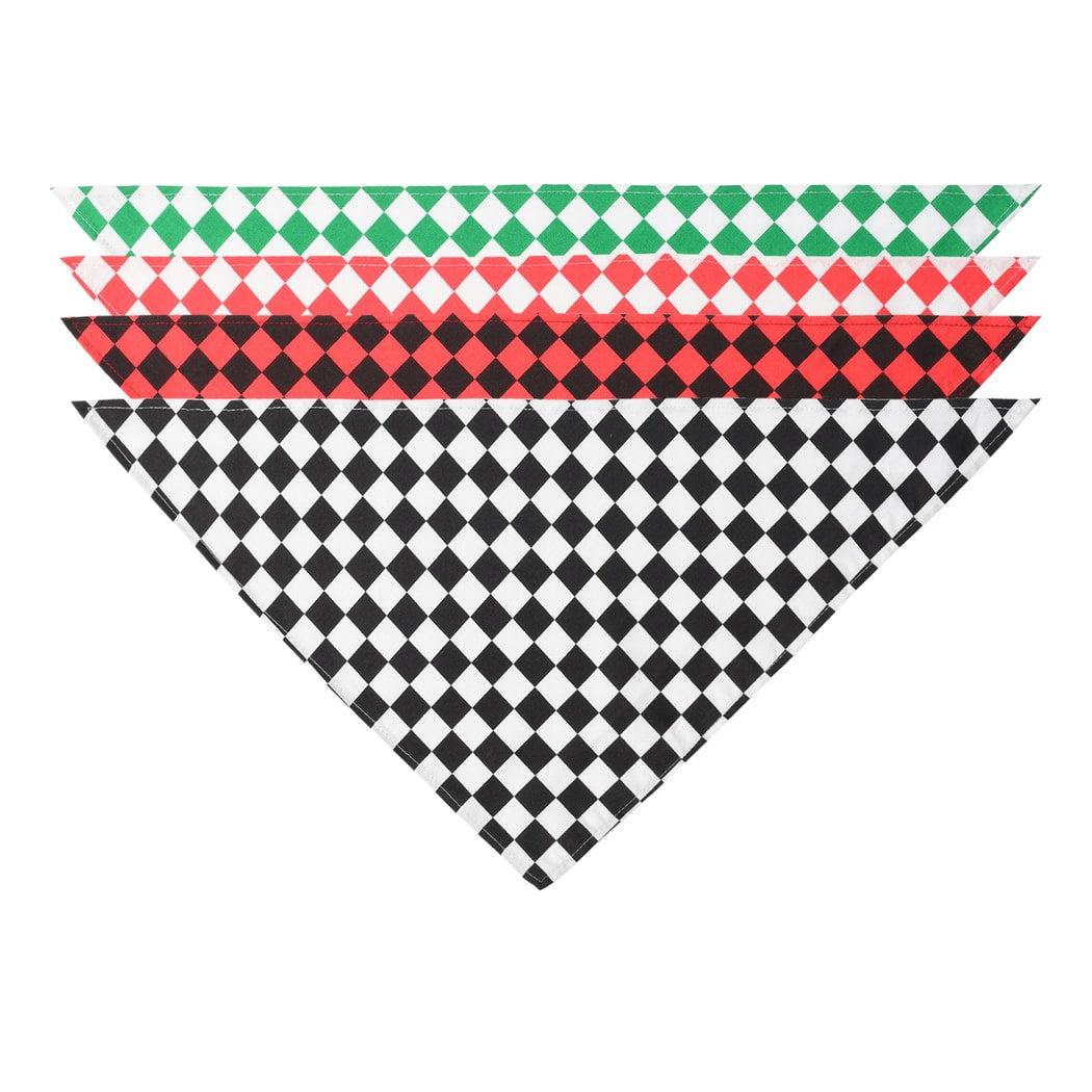 Furbud - Plaid Print Pet Triangle Bandana