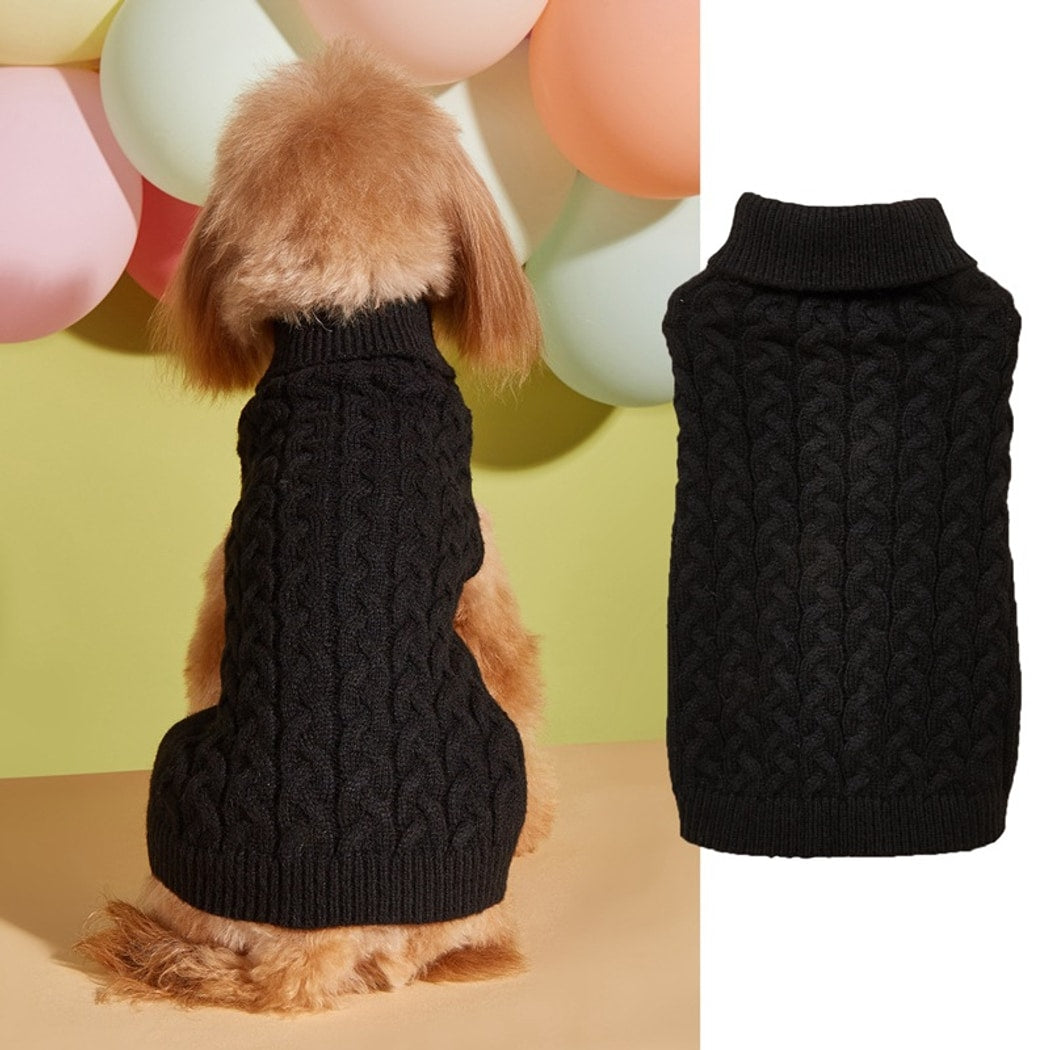 Ozzie - Cable Knit Pullover Dog Sweater Vest