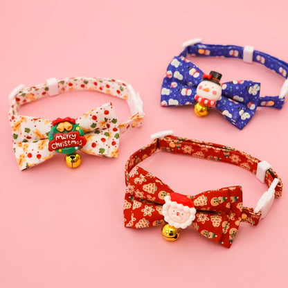 Christmoo - Cartoon Christmas Bow Tie Pet Collar
