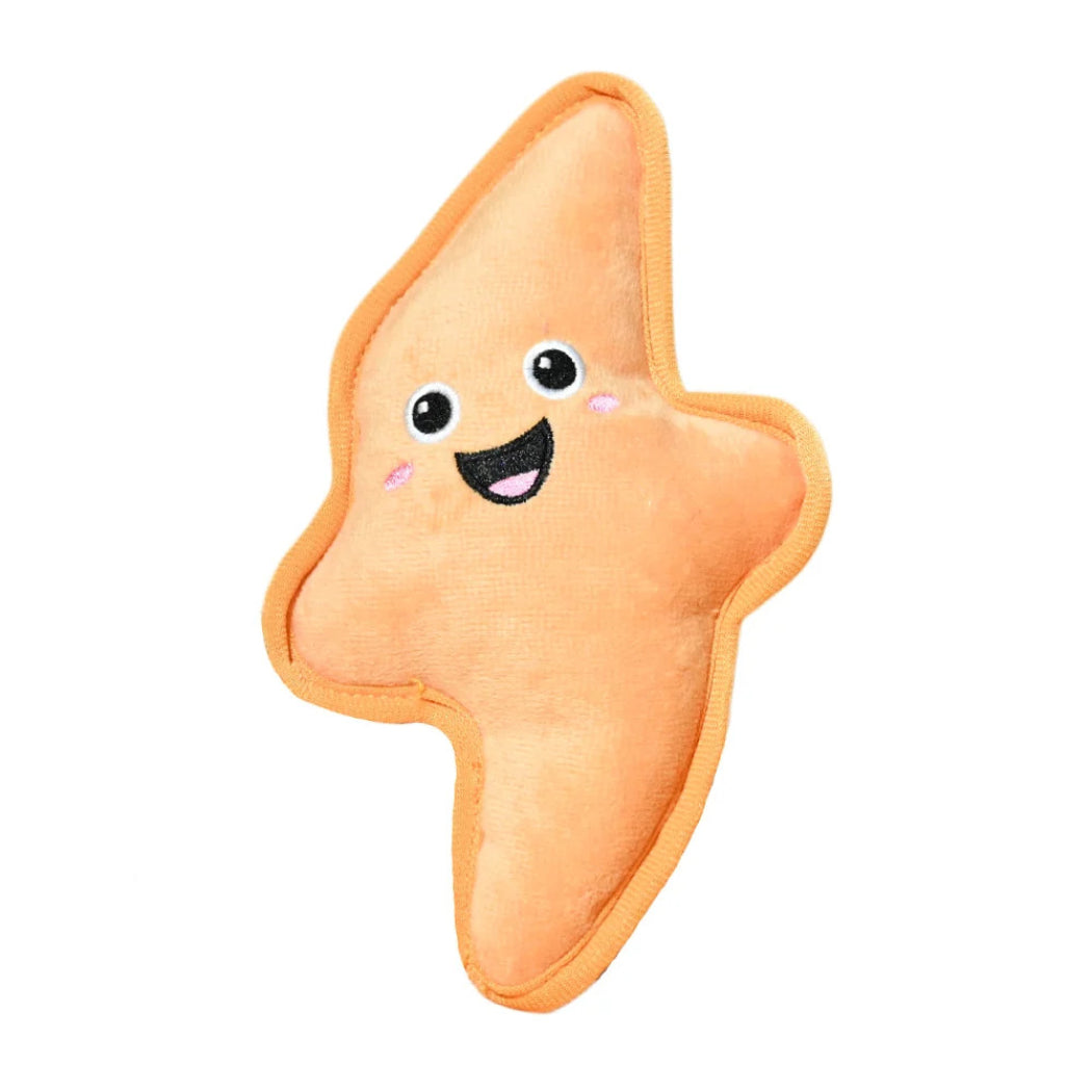 Petkin Orange Star Plush Dog Toy