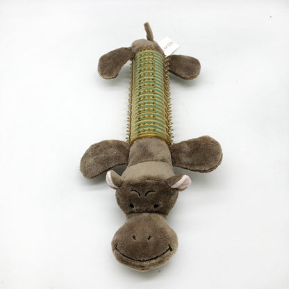 Petkin - Long Animal Shape Squeaky Toy for Dogs