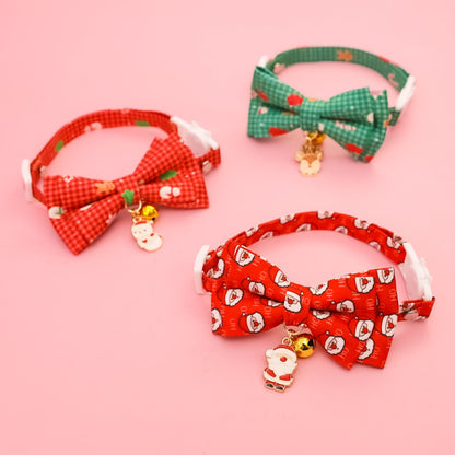 Christmoo - Christmas Bow Bell Adjustable Cat Collar