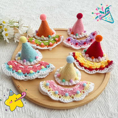 Ozzie - Ice Cream Pet Birthday Hat and Bib