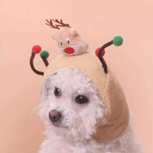 Christmoo- Christmas Reindeer Pet Hat