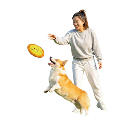 Petkin - Flat Padded Plush Disc Dog Toy