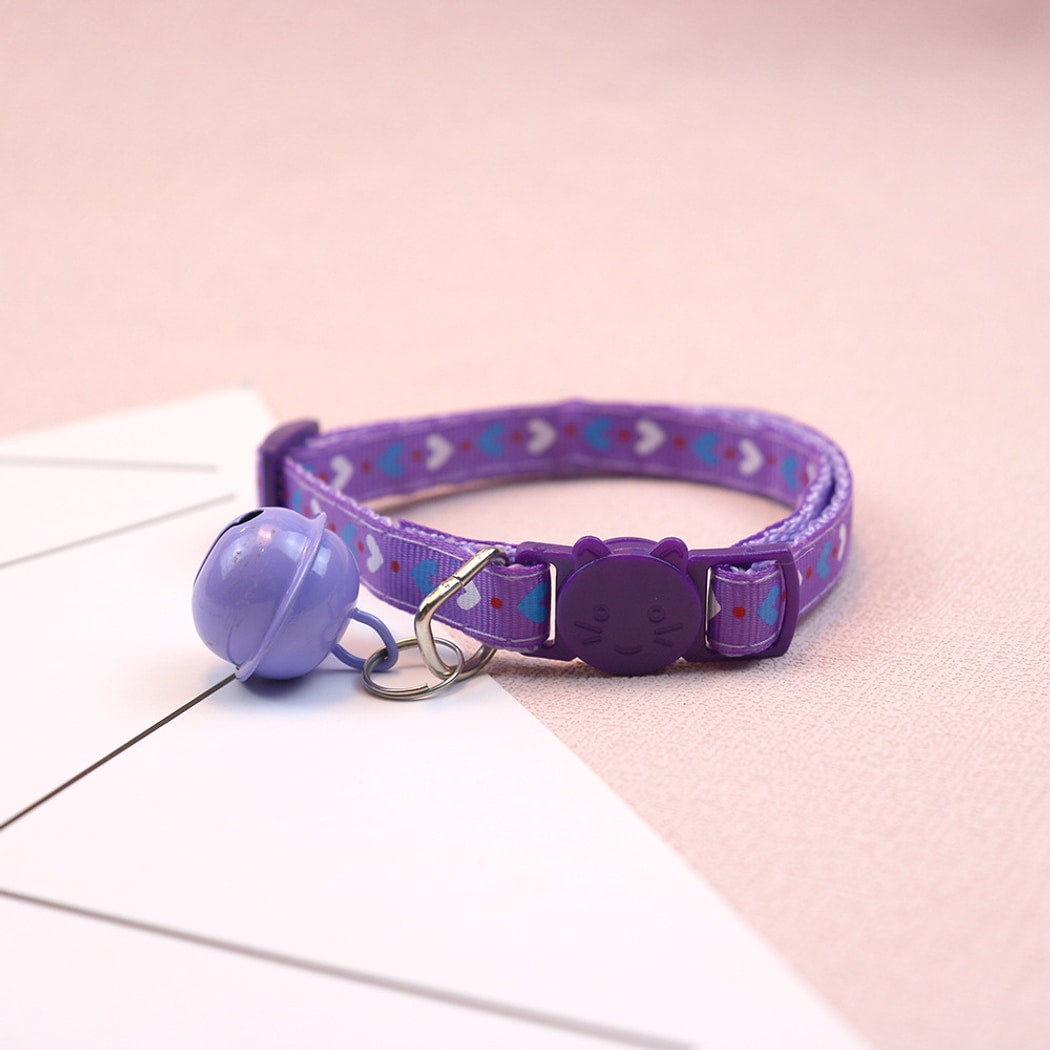 Mokka - Adorable Heart Print Cat Collar