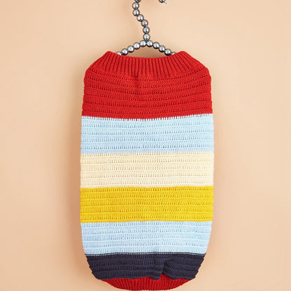 Ozzie - Striped Knit-Style Pet Pullover Dog Sweater