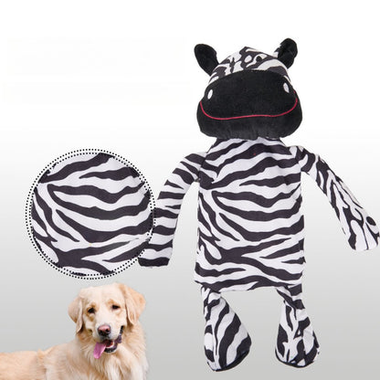 Petkin - Lion and Zebra Plush Squeaky Dog Toy