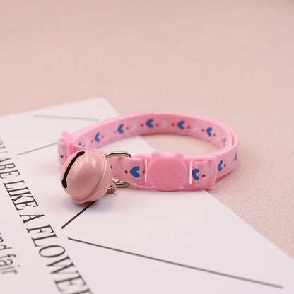 Mokka - Adorable Heart Print Cat Collar