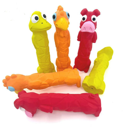 Petkin – Long Neck Animal Squeaky Dog Toys