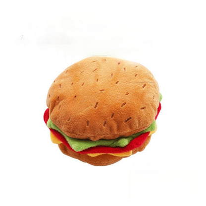 Petkin - Plush Food Dog Toys – Funny & Squeaky Snack Shapes