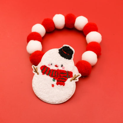 Christmoo - Cartoon Holiday Pattern Christmas Cat Collar