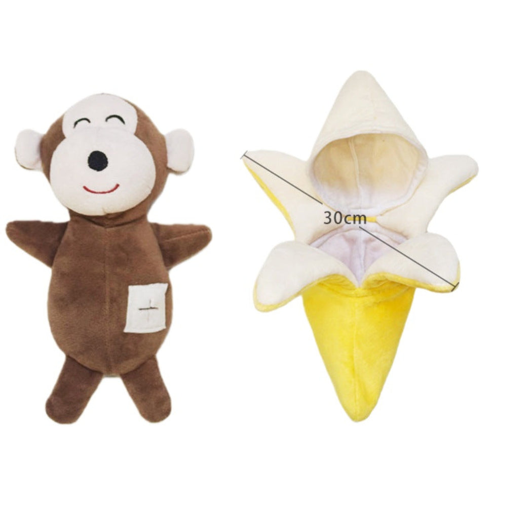 Petkin - Animal-in-Food Plush dog toy