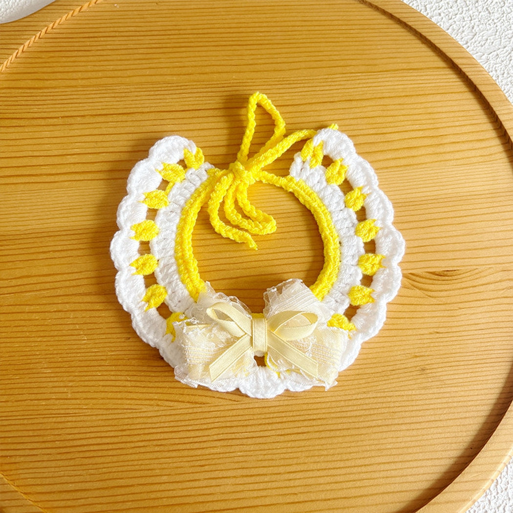 Mokka - Princess Style Lace Bow Cat Collar