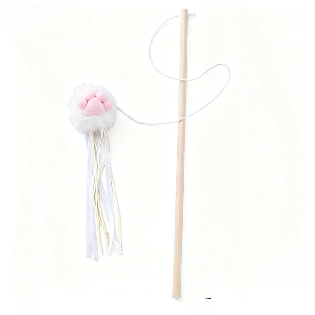 Moo - Cat Paw Tassel Teaser Wand