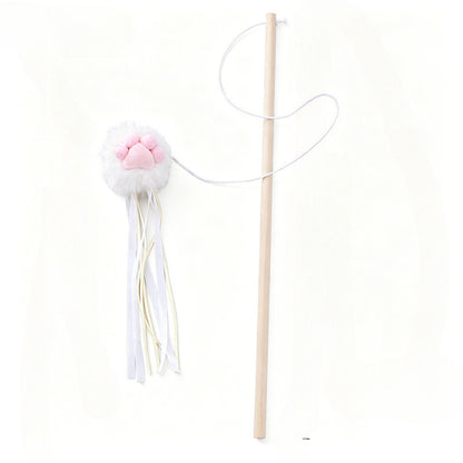 Moo - Cat Paw Tassel Teaser Wand
