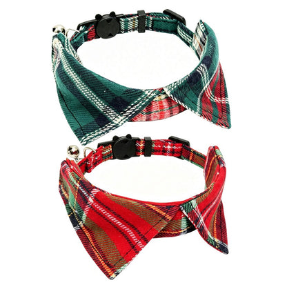 Mokka - Plaid Breakaway Buckle Bell Cat Collar
