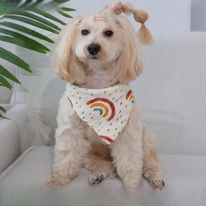 Furbud - Cute Rainbow Print Pet Triangle Bandana