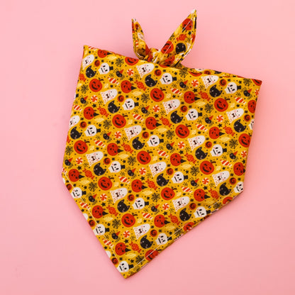 Halloweek - Halloween Cartoon Print Pet Bandana