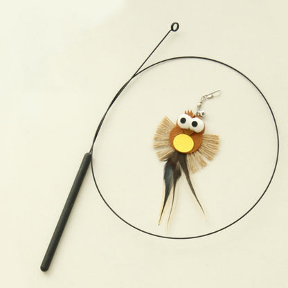 Moo – Owl & Bird Feather Wand Toy