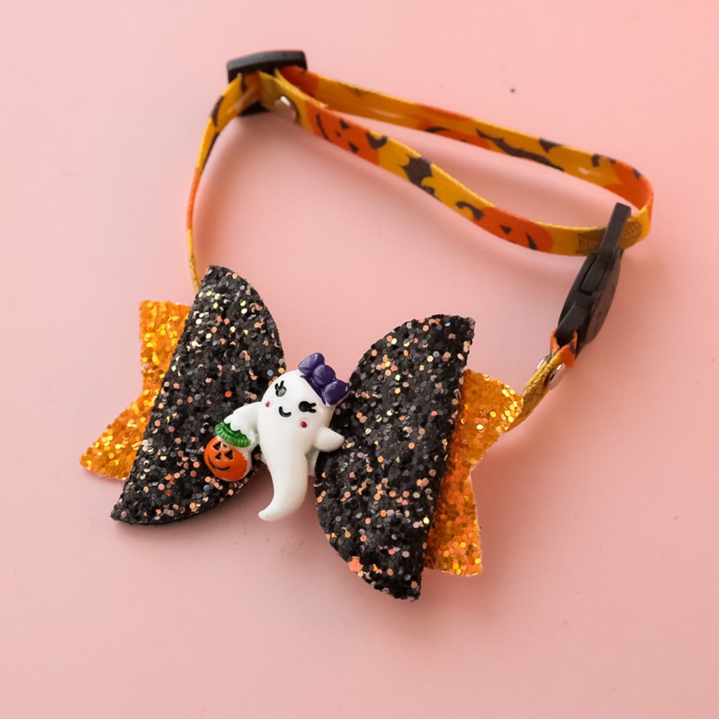Halloweek - Cartoon Halloween Pumpkin Ghost Spider Collar