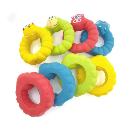 Petkin – Animal Head Rubber Chew Rings